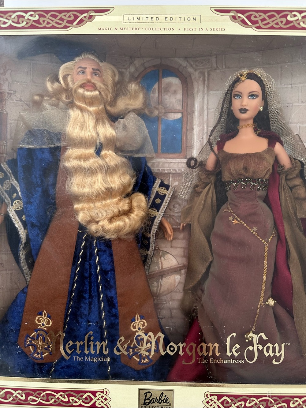 Barbie Merlin & Morgan le Fay Limited Edition Doll Set - Blue, Brown, Gold